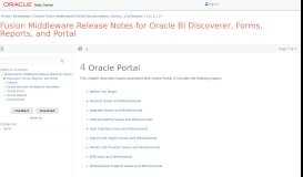 
							         Interoperability Between Oracle Portal 11g Release 1 (11.1.1)								  
							    