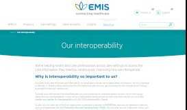 
							         Interoperability with EMIS Health | EMIS Health								  
							    