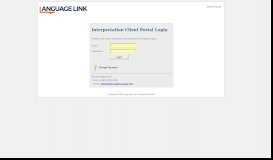 
							         Interpretation Client Portal Login - Language Link								  
							    