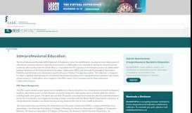 
							         Interprofessional Education - MedEdPORTAL								  
							    