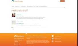 
							         InterVarsity Staff | InterVarsity								  
							    