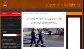 
							         Interview : First female motor drivers for FRNSW 405 | Flashover								  
							    
