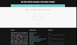 
							         Interview Questions | IBM Web Content Manager | WCM Online Training								  
							    