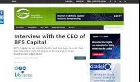 
							         Interview with the CEO of BFS Capital - Lend Academy								  
							    