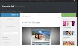 
							         InTheCrack Password | PasswordsZ								  
							    