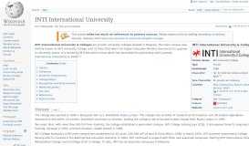 
							         INTI International University - Wikipedia								  
							    