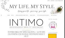 
							         INTIMO BRA FIT SPECIALISTS // AUTUMN ... - My Life. My Style.								  
							    