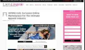 
							         INTIMO HUB: Exclusive Online Marketplace For The Intimate Apparel ...								  
							    