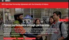 
							         INTO University Partnerships - Corporate Website Home								  
							    