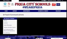 
							         InTouch Communications - Piqua City Schools								  
							    