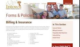 
							         Intown Pediatrics Atlanta | Billing and Insurance								  
							    