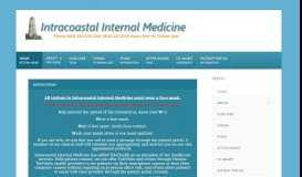
							         Intracoastal Internal Medicine								  
							    