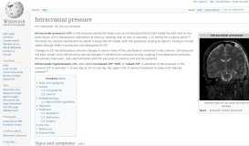 
							         Intracranial pressure - Wikipedia								  
							    