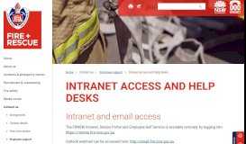 
							         Intranet access and help desks - Fire and Rescue NSW								  
							    