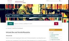 
							         Intranet-Bw und Vorschriftenstelle - Bibliothek der HSU / UniBwH								  
							    