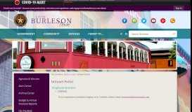 
							         Intranet Portal | Burleson, TX - Official Website								  
							    