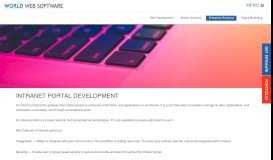 
							         Intranet Portal Development - World Web Software - Web Design, Web ...								  
							    