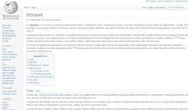 
							         Intranet - Wikipedia								  
							    