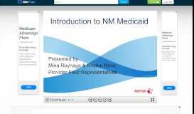
							         Intro Introduction to NM Medicaid Medicaid - ppt download - SlidePlayer								  
							    