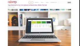 
							         Introducing a Business Web Portal | Allsop Software Solutions								  
							    