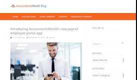 
							         Introducing AccountantsWorld's new payroll employee portal app ...								  
							    
