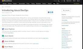 
							         Introducing Azure DevOps | Blog | Microsoft Azure								  
							    