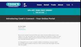 
							         Introducing Cook's Connect – Your Online Portal | Cooks Plumbing								  
							    