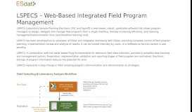 
							         Introducing LSPECS – Web-Based Integrated Field Program - ESdat								  
							    
