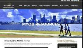 
							         Introducing MYOB Portal - Porters CA								  
							    