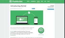 
							         Introducing Portal | Pushbullet Blog								  
							    
