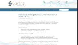 
							         Introducing Sterling IRB's Enhanced Online Portal: SilverLink 4.0!								  
							    
