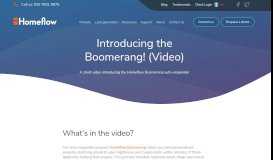 
							         Introducing the Boomerang! (Video) - HomeflowHomeflow								  
							    