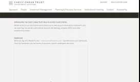 
							         Introducing the Chevy Chase Trust Wealth Access Client Portal ...								  
							    