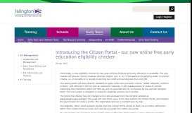 
							         Introducing the Citizen Portal - our new online free early education ...								  
							    