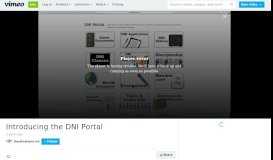 
							         Introducing the DNI Portal on Vimeo								  
							    