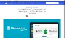 
							         Introducing the first app store & development platform ... - BigCommerce								  
							    