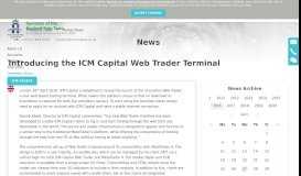 
							         Introducing the ICM Capital Web Trader Terminal								  
							    