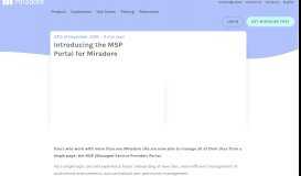 
							         Introducing the MSP Portal for Miradore Online | Miradore								  
							    