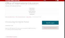 
							         Introducing the MyOIE Portal - Office of International Education ...								  
							    