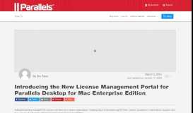 
							         Introducing the New License Management Portal for Parallels Desktop ...								  
							    