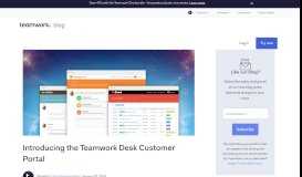 
							         Introducing the Teamwork Desk Customer Portal | Teamwork.com								  
							    