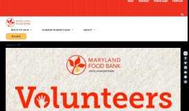 
							         Introducing VolunteerHub | Maryland Food Bank								  
							    