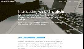 
							         Introducing wicked.haufe.io - Haufe-Lexware.github.io								  
							    