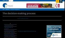 
							         Introduction | The decision-making process | Planning Portal								  
							    