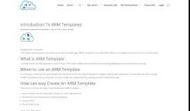 
							         Introduction To ARM Templates - cloudopszone.com								  
							    