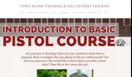 
							         Introduction to Basic Pistol - POINT BLANK FIREARMS & SELF ...								  
							    