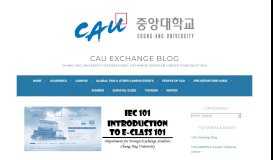 
							         Introduction to E-Class 101 – CAU Exchange Blog								  
							    