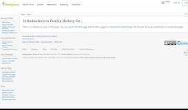 
							         Introduction to Family History Centers Genealogy - FamilySearch Wiki								  
							    