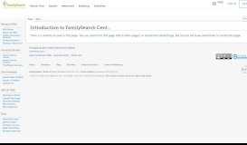 
							         Introduction to FamilySearch Centers Genealogy - FamilySearch Wiki								  
							    
