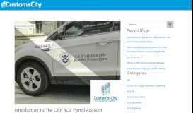 
							         Introduction To The CBP ACE Portal Account | ACE Portal | Customs City								  
							    